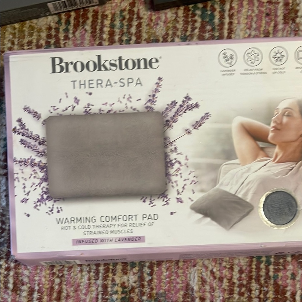 Brookstone Thera-Spa Warming Comfort Pad - Lavender